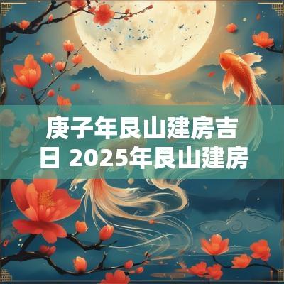 庚子年艮山建房吉日 2025年艮山建房吉日