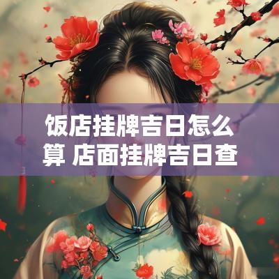 饭店挂牌吉日怎么算 店面挂牌吉日查询表