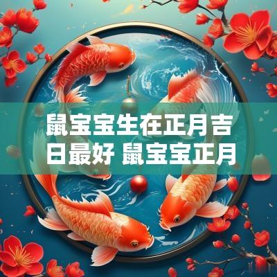 鼠宝宝生在正月吉日最好 鼠宝宝正月出生吉日