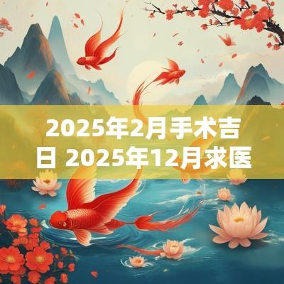 2025年2月手术吉日 2025年12月求医吉日