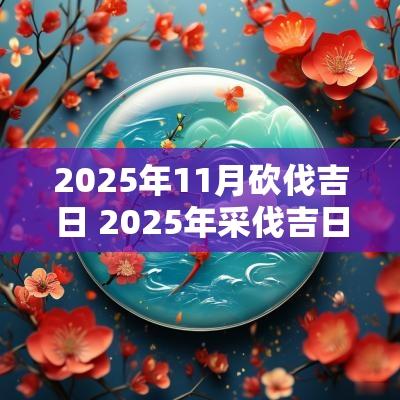 2025年11月砍伐吉日 2025年采伐吉日