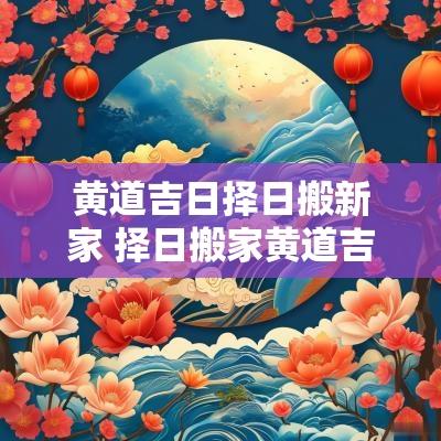 黄道吉日择日搬新家 择日搬家黄道吉日