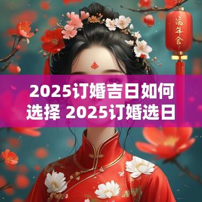 2025订婚吉日如何选择 2025订婚选日子怎么选