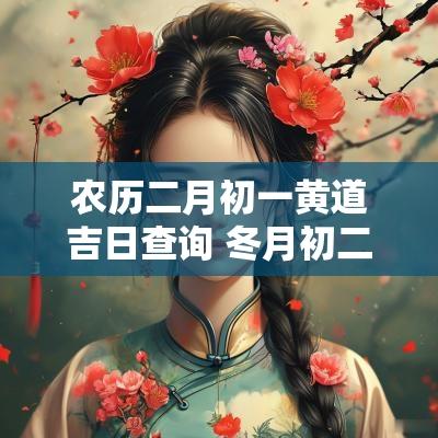 农历二月初一黄道吉日查询 冬月初二黄道吉日