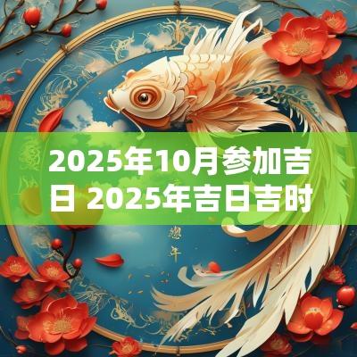 2025年10月参加吉日 2025年吉日吉时大全表