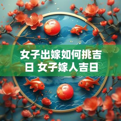 女子出嫁如何挑吉日 女子嫁人吉日