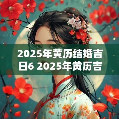 2025年黄历结婚吉日6 2025年黄历吉日查询表