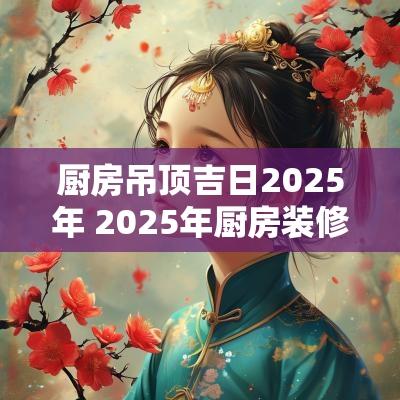 厨房吊顶吉日2025年 2025年厨房装修吉日