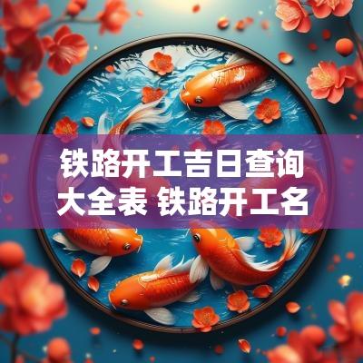 铁路开工吉日查询大全表 铁路开工名单