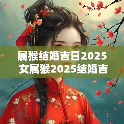 属猴结婚吉日2025 女属猴2025结婚吉日
