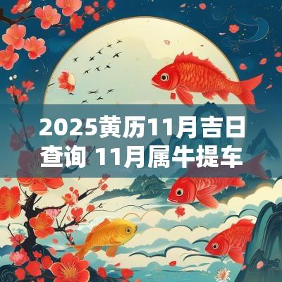 2025黄历11月吉日查询 11月属牛提车黄历吉日查询