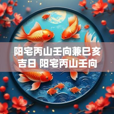 阳宅丙山壬向兼巳亥吉日 阳宅丙山壬向兼巳亥有没有问题