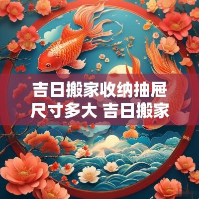 吉日搬家收纳抽屉尺寸多大 吉日搬家