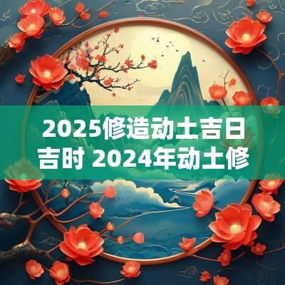 2025修造动土吉日吉时 2025年动土修造吉日查询
