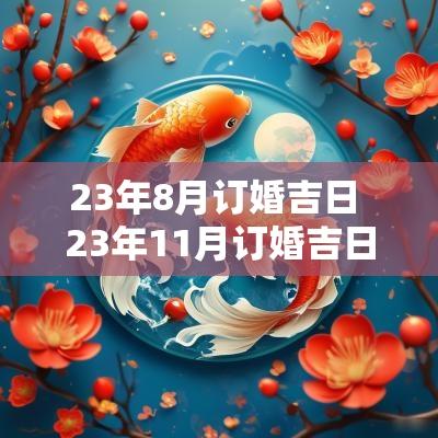 23年8月订婚吉日 23年11月订婚吉日一览表