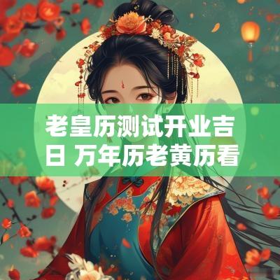 老皇历测试开业吉日 万年历老黄历看吉日开业