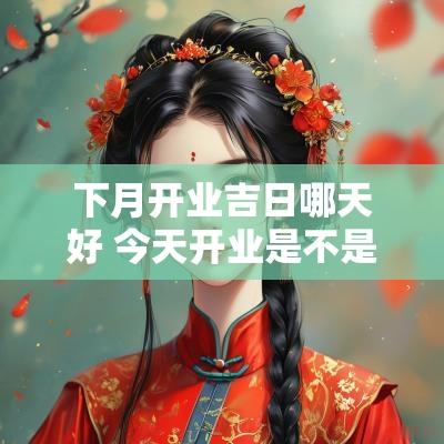 下月开业吉日哪天好 今天开业是不是吉日