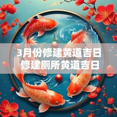 3月份修建黄道吉日 修建厕所黄道吉日