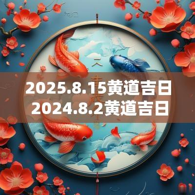 2025.8.15黄道吉日 2025.8.2黄道吉日