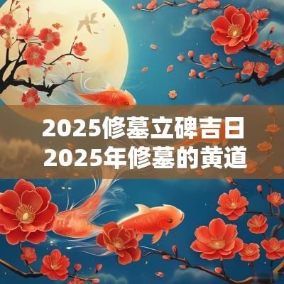 2025修墓立碑吉日 2025年修墓的黄道吉日