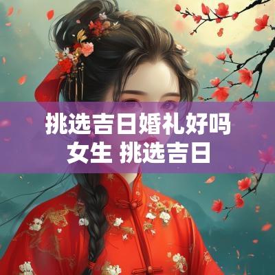 挑选吉日婚礼好吗女生 挑选吉日