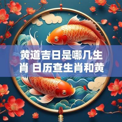 黄道吉日是哪几生肖 日历查生肖和黄道吉日
