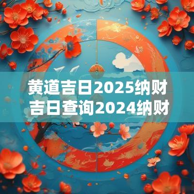 黄道吉日2025纳财 吉日查询2025纳财