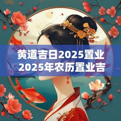 黄道吉日2025置业 2025年农历置业吉日