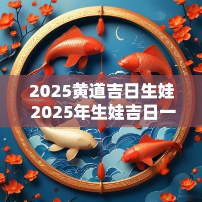 2025黄道吉日生娃 2025年生娃吉日一览表