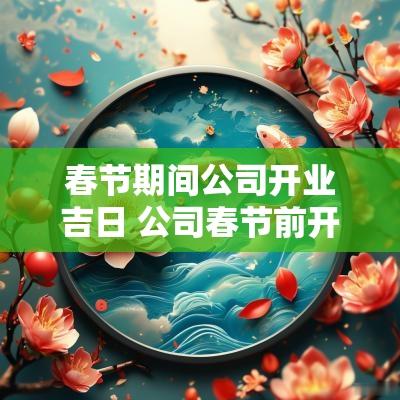 春节期间公司开业吉日 公司春节前开门吉日