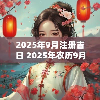 2025年9月注册吉日 2025年农历9月结婚吉日