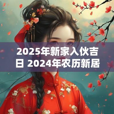 2025年新家入伙吉日 2025年农历新居入伙吉日