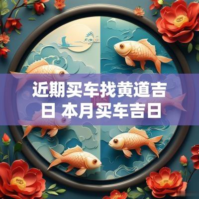 近期买车找黄道吉日 本月买车吉日