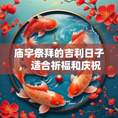 庙宇祭拜的吉利日子， 适合祈福和庆祝