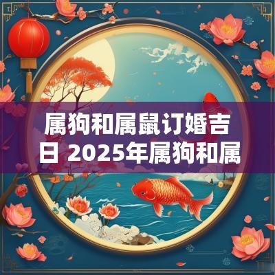属狗和属鼠订婚吉日 2025年属狗和属鼠的订婚吉日