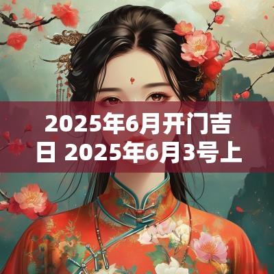 2025年6月开门吉日 2025年6月3号上等嫁娶吉日一览表