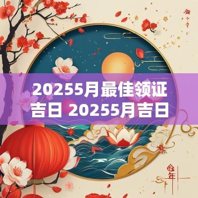 20255月最佳领证吉日 20255月吉日是哪几天
