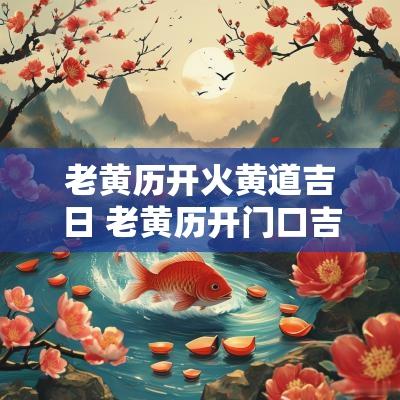 老黄历开火黄道吉日 老黄历开门口吉日查询