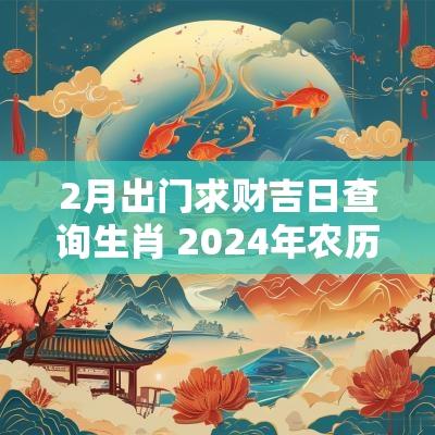 2月出门求财吉日查询生肖 2025年农历二月出门求财最佳日期