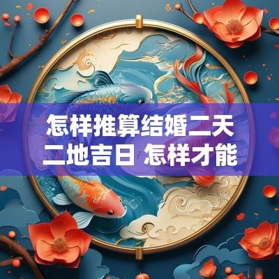 怎样推算结婚二天二地吉日 怎样才能推算出结婚的日子