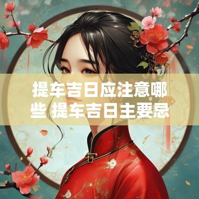提车吉日应注意哪些 提车吉日主要忌什么
