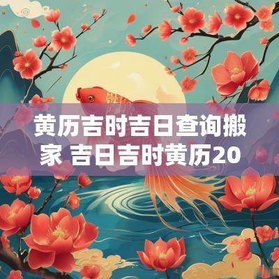 黄历吉时吉日查询搬家 吉日吉时黄历2025