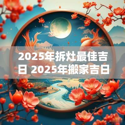 2025年拆灶最佳吉日 2025年搬家吉日吉时