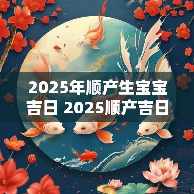 2025年顺产生宝宝吉日 2025顺产吉日吉时