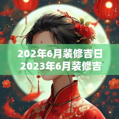 202年6月装修吉日 2025年6月装修吉日