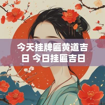 今天挂牌匾黄道吉日 今日挂匾吉日