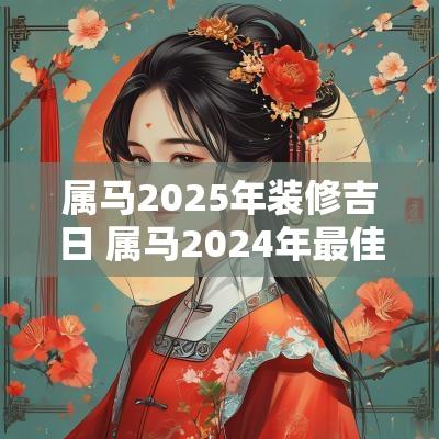 属马2025年装修吉日 属马2025年最佳的装修吉日一览表