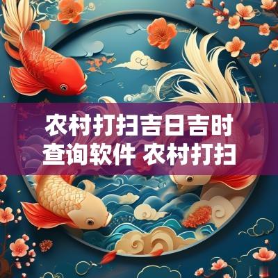 农村打扫吉日吉时查询软件 农村打扫吉日查询表