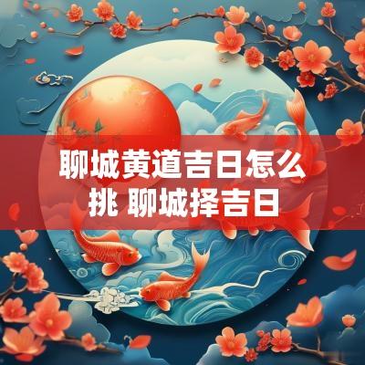 聊城黄道吉日怎么挑 聊城择吉日