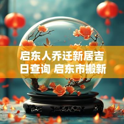 启东人乔迁新居吉日查询 启东市搬新家进门仪式